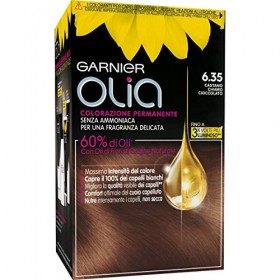 Tinta per Capelli Colorazione Permanente Senza Ammoniaca 6.35 Castano Chiaro Cioccolato