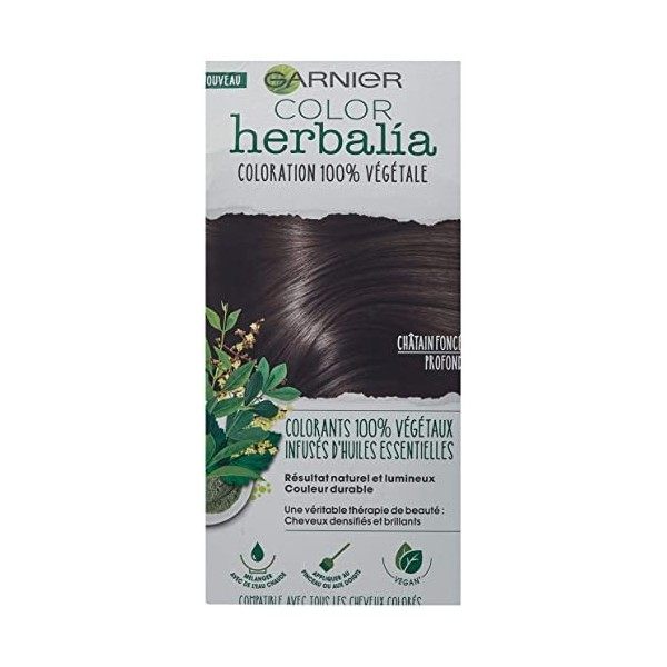 Garnier Color Herbalia - Coloration 100% végétale - Châtain Foncé Profond