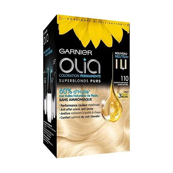 Garnier - Olia Coloration Capillaire N°110 Super Blond Superlight - Lot De 2 - Livraison Rapide En France - Prix Par Lot