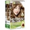 Garnier Nutrisse Crème Coloration Blond Doré Foncé 63, coloration pour cheveux pour coloration permanente avec 3 Nährenden H