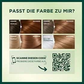 Garnier Nutrisse Crème Coloration Blond Doré Foncé 63, coloration pour cheveux pour coloration permanente avec 3&nbsp;Nährenden H