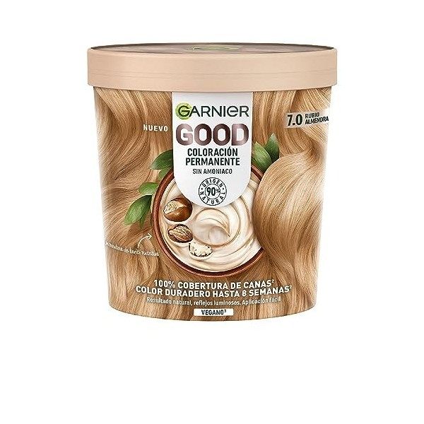 Garnier Good Coloración Permanente 7.0 Rubio Almendra 1 U Mujer