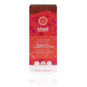 Khadi Teinture aux Plantes Henné, Amla, Jatropha rouge 100 g