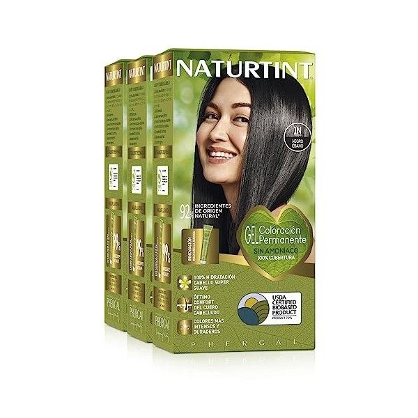 Naturtint Biobased | Coloration sans ammoniaque | Couverture à 100% des cheveux blancs | Ingrédients végétaux | Couleur natur