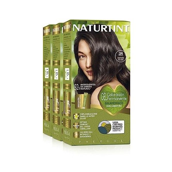 Naturtint Biobased | Coloration sans ammoniaque | Couverture à 100% des cheveux blancs | Ingrédients végétaux | Couleur natur