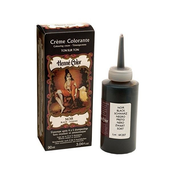 Henné Color Crème Colorante Noir 90 ml