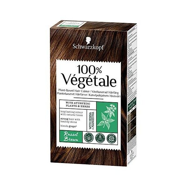Schwarzkopf 100% Végétale Plant-Based Hair Colour - Russet Brown