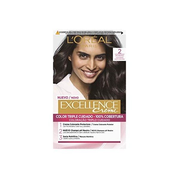 LOréal Paris Excellence Coloration Teinture Cheveux Crème Triple Protection Couleur Tone 6 Blond Foncé 75 ml