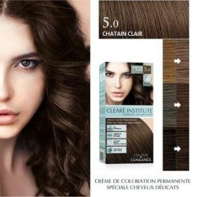 Colour Clinuance | Teinture Capillaire pour Cheveux Délicats | Coloration Permanente Sans Ammoniaque | Couleur Intense | Couv