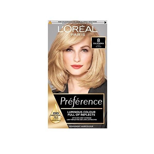 LOréal Paris – Coloration Préférence Infinia, Blond Clair Naturel