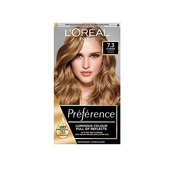LOréal Paris – Coloration Préférence Infinia, Blond Clair Naturel