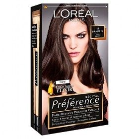 LOréal Paris Recital Preference Permanent Color 3 Brasilia Dark Brown