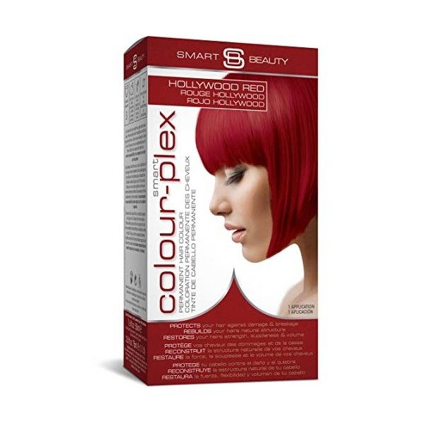 Smart Beauty Permanent Cheveux Teinture, Salon Qualité Cheveux Couleur avec Smart Plex Cheveux Traitement - Hollywood Rouge, 