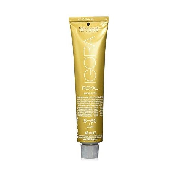 Schwarzkopf - Igora Royal Absolutes 6-60 Blond Foncé Marron 60 Ml