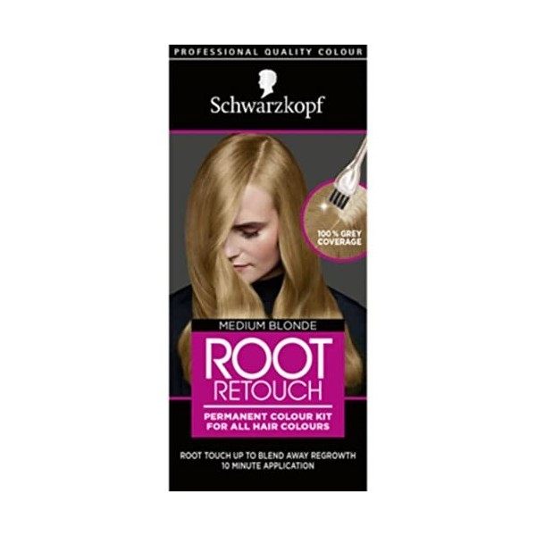 Schwarzkopf Root Retouch Coloration permanente pour cheveux blonds - Idéal pour repousser les racines grises - Sans ammoniaqu