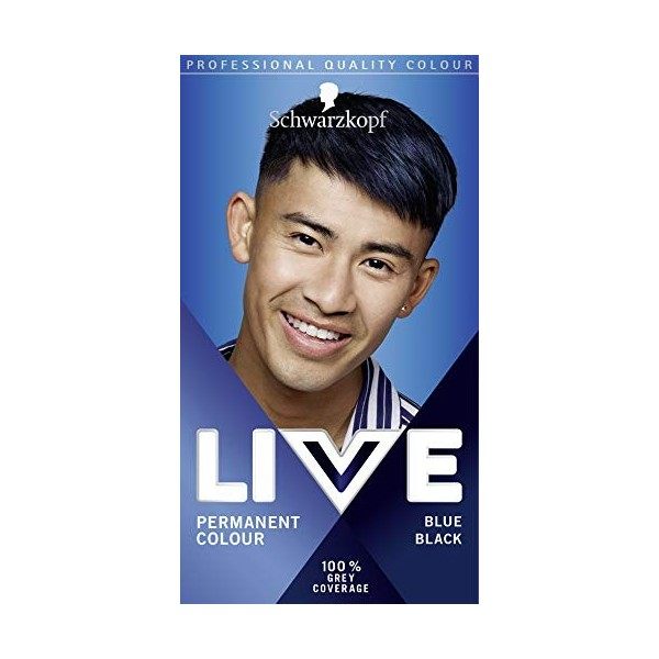 Schwarzkopf Live Coloration capillaire permanente pour homme - Résistante à la décoloration - Teinte argenté chromé U71 Color...