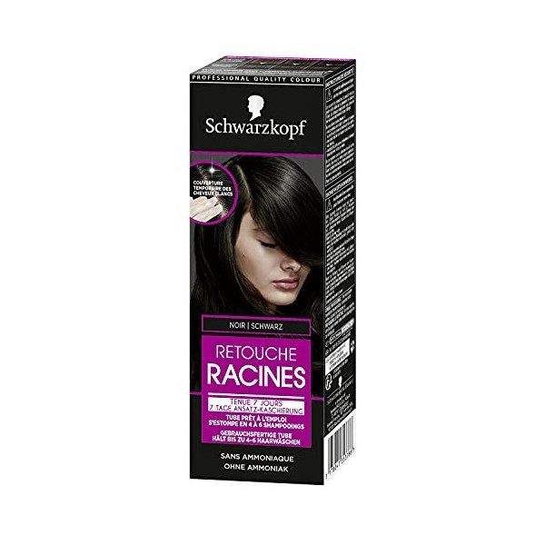 Schwarzkopf - Retouche Racines Tenue 7 Jours - Coloration Temporaire - Couverture des Cheveux Blancs - Tube Prêt à lEmploi -