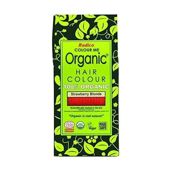 RADICO Coloration pour cheveux biologique - Colour Me Organic - Couleur - Rouge Auburn - Auburn Red - 100g