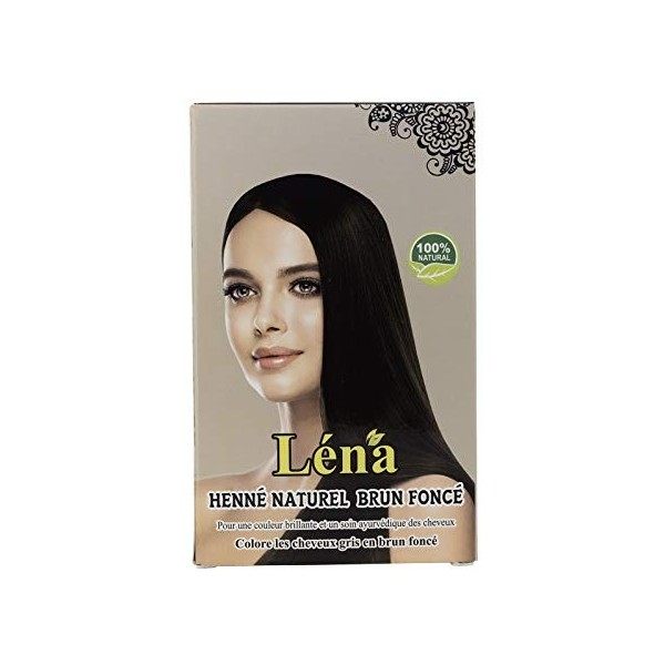 Hennax - Henné Naturel - Poudre - Coloration Cheveux - Brun Foncé - Végétale - Revitalisante - Brillance - Soin - Couvre Chev