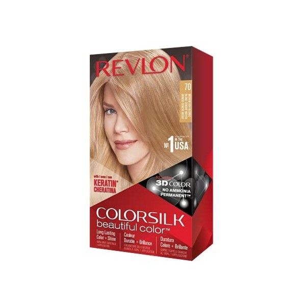 Revlon Colorsilk Beautiful Color Coloration Permanente des Cheveux avec Technologie au Gel 3D et Kératine, Teinture avec Couv