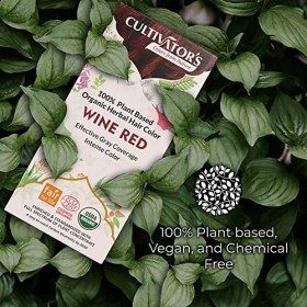 Cultivator’s Teinture de Cheveux&nbsp;Bio aux Herbes –&nbsp;Wine Red Brun 100&nbsp;g