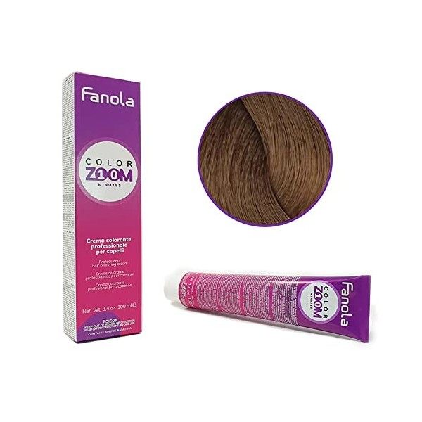 Crème couleur pour cheveux 100 ml ColorZOOM 10 MINUTI 5.0 CASTAN clair - ANOLA