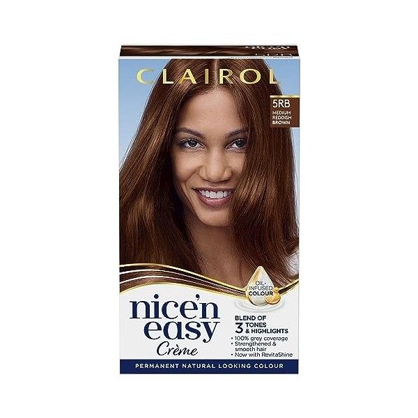 Clairol Nicen Easy Crème, teinture permanente infusée à lhuile daspect naturel, 8S argent doux