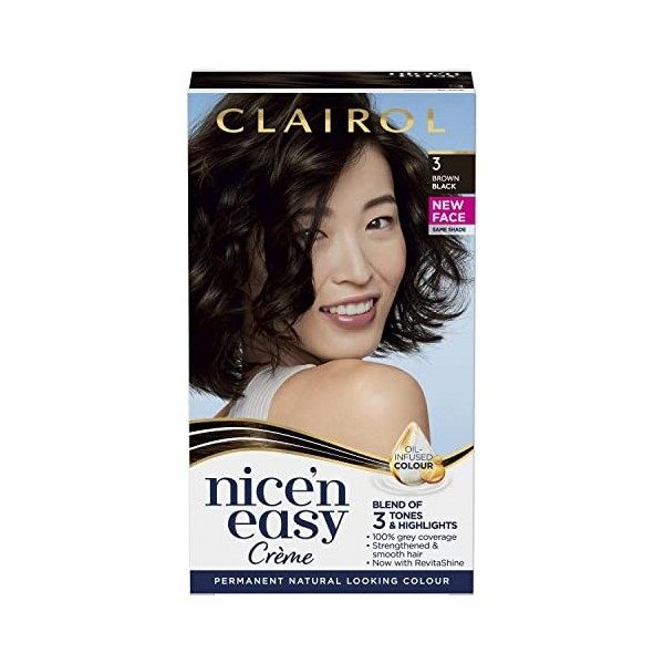 Clairol Nicen Easy Crème, teinture permanente infusée à lhuile daspect naturel, 8S argent doux