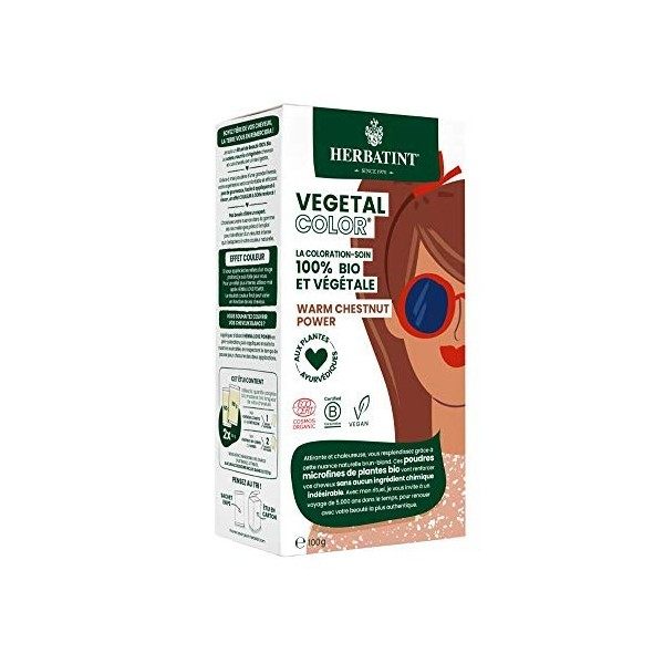 Herbatint Vegetal Color Bio 100 g - Warm Chestnut Power