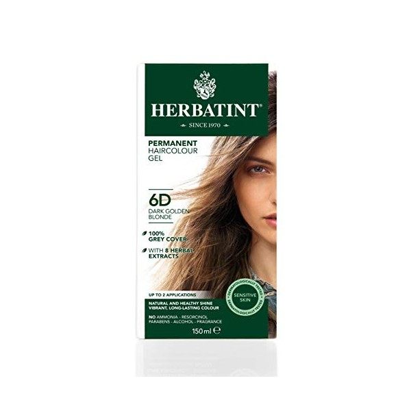 Herbatint Gel de coloration permanente à base de plantes blond foncé 6N 150 ml