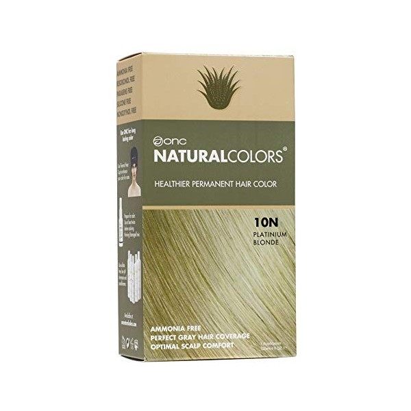 ONC Natural Colors Coloration permanente pour cheveux plus saine, certifiée biologique de qualité salon, sans ammoniac, sans 