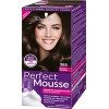 Schwarzkopf Perfect Mousse Lot de 3 flacons de coloration permanente 400 Marron foncé Niveau 3 3 x 93 ml 