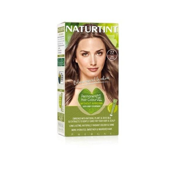 Naturtint Coloration capillaire naturelle permanente - Ingrédients végétaux actifs - 100% couvrant - Couleur 9N Blond noisett