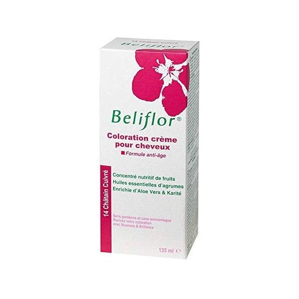 Beliflor Coloration Crème Châtain Cuivré N°14 135 ml