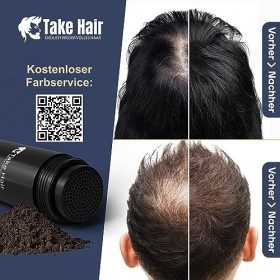 Take Hair Recharge de cheveux synthétiques 100 g – 100 % coton vegan pour femmes et hommes marron clair 