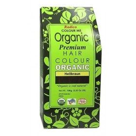 Radico Lots de 2&nbsp;boîtes de coloration végétale Colour Me Organic, brun clair bio, végan, cosmétique naturel 