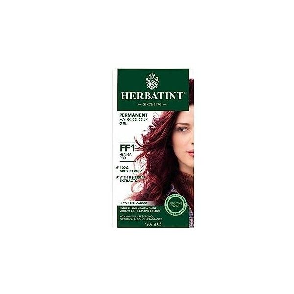 Herbatint Soin Colorant Permanent Aux 8 Extraits Végétaux 150 ml - FF1 Rouge Henné