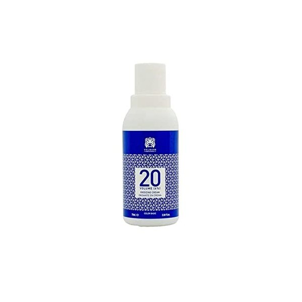 Valquer Profesional Oxidizer Eau Oxygénée Crème 20 Vol 6% pour Teintures, Coloration Permanente Cheveux 75 ml