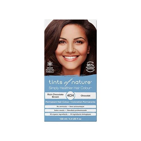 Tints of Nature Natural Black Permanent Hair Dye 1N Nourishes Hair & Covers Greys - Single Pack