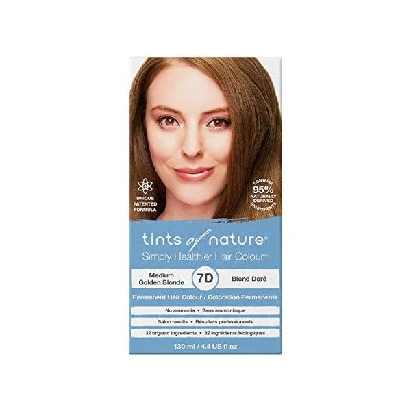 Tints of Nature Natural Black Permanent Hair Dye 1N Nourishes Hair & Covers Greys - Single Pack