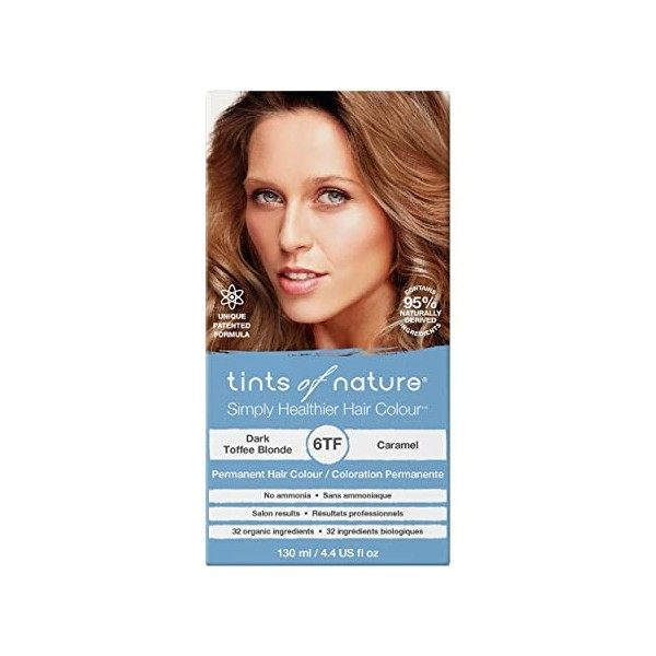 Tints of Nature Natural Black Permanent Hair Dye 1N Nourishes Hair & Covers Greys - Single Pack