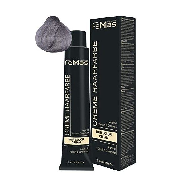 Femmas Crème de coloration pour cheveux - 100 ml - Bleu noir 1.1