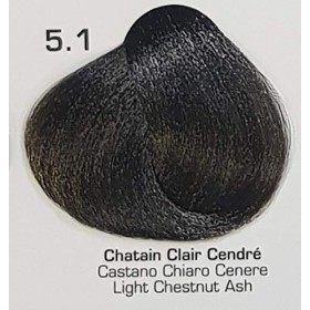 Coloration KERAGOLD - a base de Kératine, OR ET ACIDE HYALURONIQUE Couleur Keragold - 5.1-Chatain claire cendré 