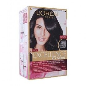 LOréal Paris&nbsp;–&nbsp;Excellence Crème&nbsp;–&nbsp;Pro Keratine 1&nbsp;Noir Lot de 3&nbsp; 3&nbsp;x 1 