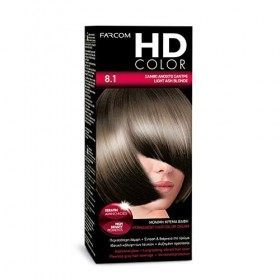 FARCOM HD couleur des cheveux avec la kératine acides aminés 60ml 8.1 blond clair cendré 