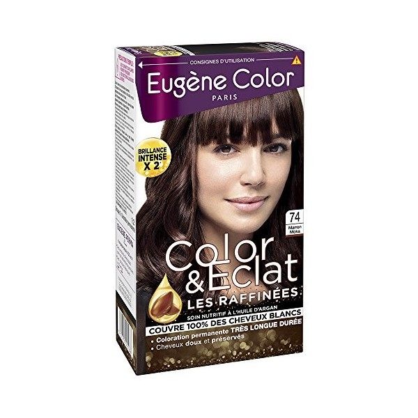 Eugène Color - Color & Eclat - Les Raffinées - N°17 Marron Cacao - Coloration Permanente brillance Longue Durée à lHuile dA