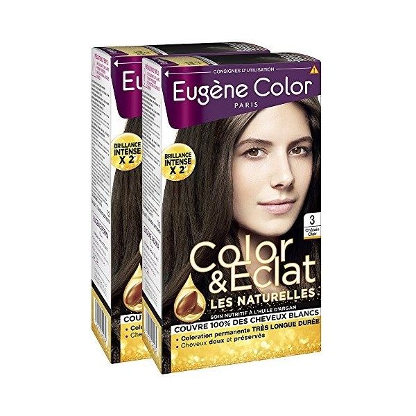 Eugène Color - Color & Eclat - Les Naturelles - N°21 Blond Clair Cuivré - Coloration Permanente brillance Longue Durée à lHu