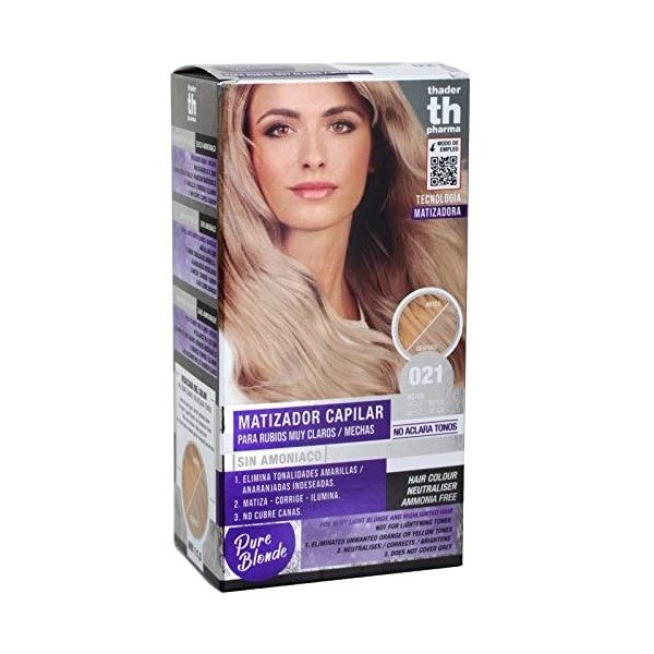 Kit de tonification pour blonds très clairs ou avec mèches Pure Blonde sans ammoniaque, 012 Glace