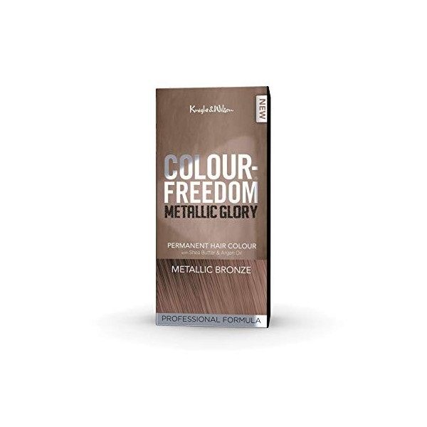 Knight & Wilson Colour Freedom Metallic Glory Coloration permanente professionnelle facile à mélanger effet bronze chaud avec