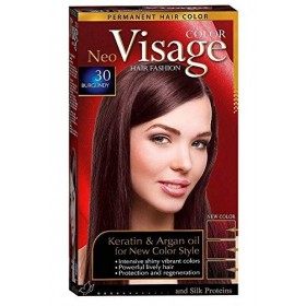 Visage Hair Fashion Permanent Couleur des cheveux 30 Bourgogne crème permanente de la couleur des cheveux avec Kératine et hu